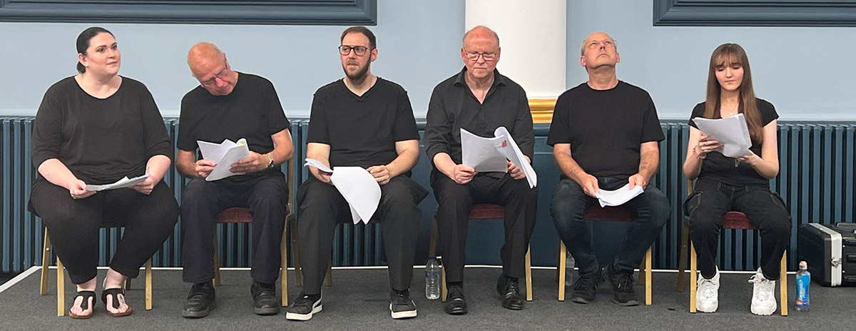 KArtsCon2022: Medway Theatre actors read out a scene from Marlowe's Fate